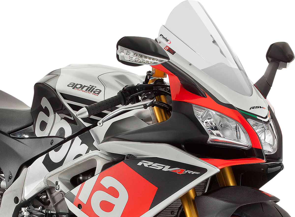 PUIG HI-TECH PARTS Race Windscreen - 15-1/2" - Clear - RSV4 7614W