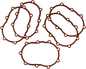 JAMES GASKET 4 Speed Trans End Gasket - Big Twin JGI-33295-36-X