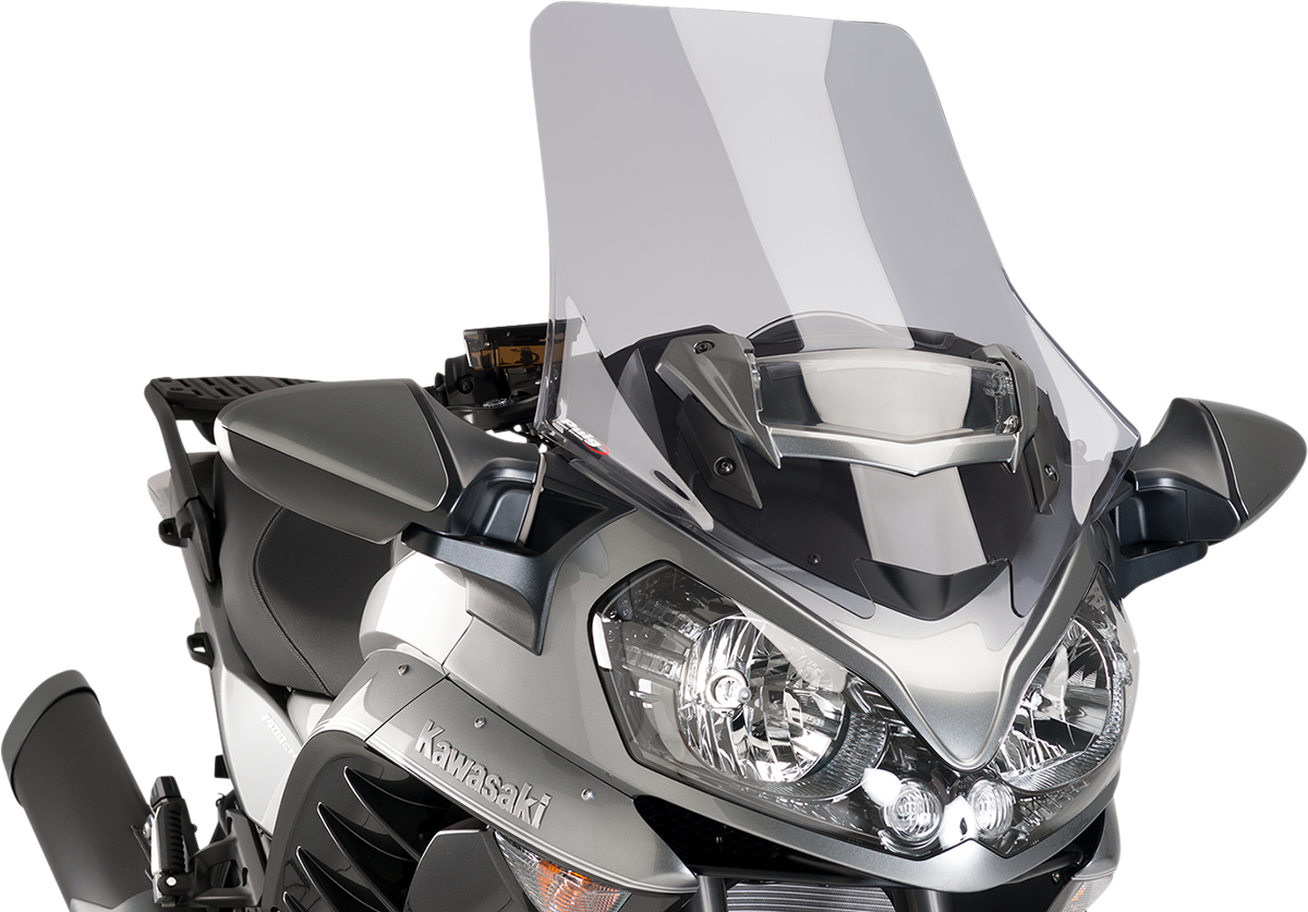PUIG HI-TECH PARTS Race Windscreen - 27-3/4" - Light Smoke - Kawasaki 7628H