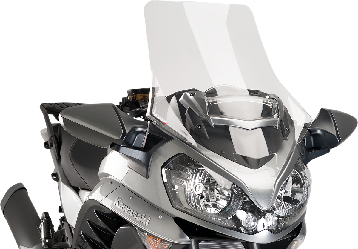 PUIG HI-TECH PARTS Race Windscreen - 27-3/4" - Clear - Kawasaki 7628W