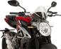 PUIG HI-TECH PARTS New Generation Windscreen - 10-1/2" - Black - Brutale 800 9011W