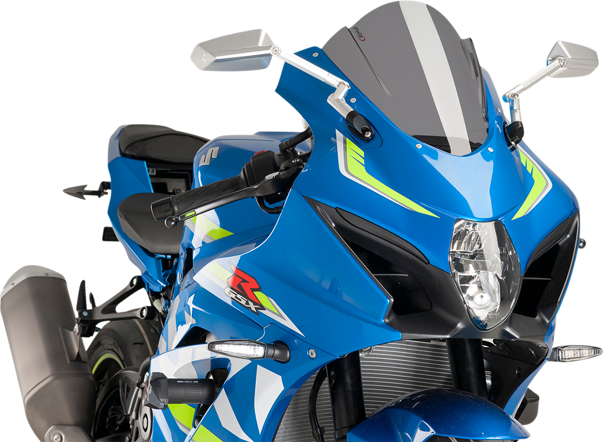 PUIG HI-TECH PARTS Race Windscreen - 12-1/4" - Dark Smoke - Suzuki 9013F