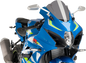 PUIG HI-TECH PARTS Race Windscreen - 12-1/4" - Dark Smoke - Suzuki 9013F