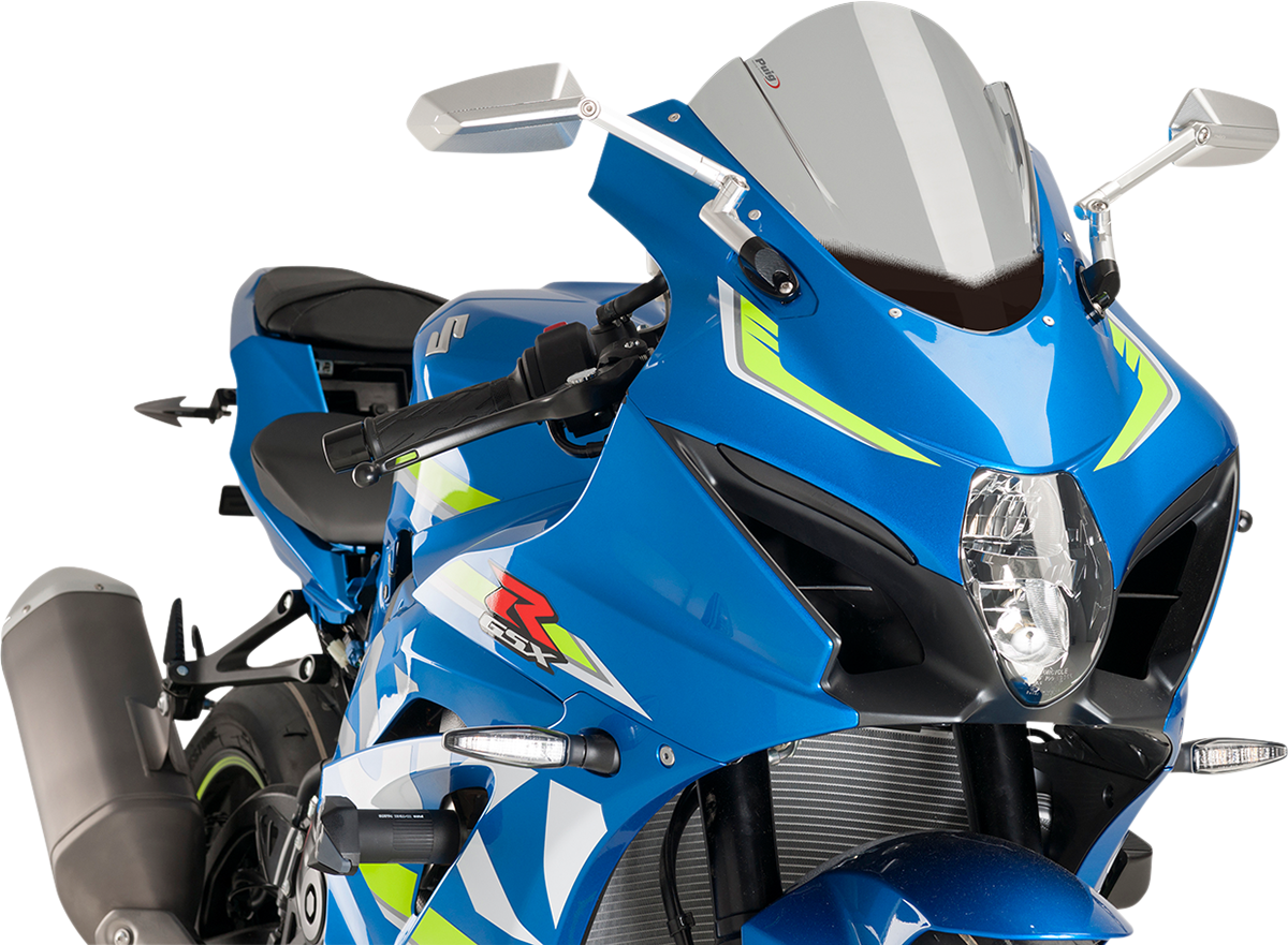 PUIG HI-TECH PARTS Race Windscreen - 12-1/4" - Smoke - Suzuki 9013H