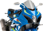 PUIG HI-TECH PARTS Race Windscreen - 12-1/4" - Smoke - Suzuki 9013H