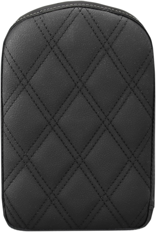 SADDLEMEN Sissy Bar Pad - Lattice Stitched - Black - Universal 041143