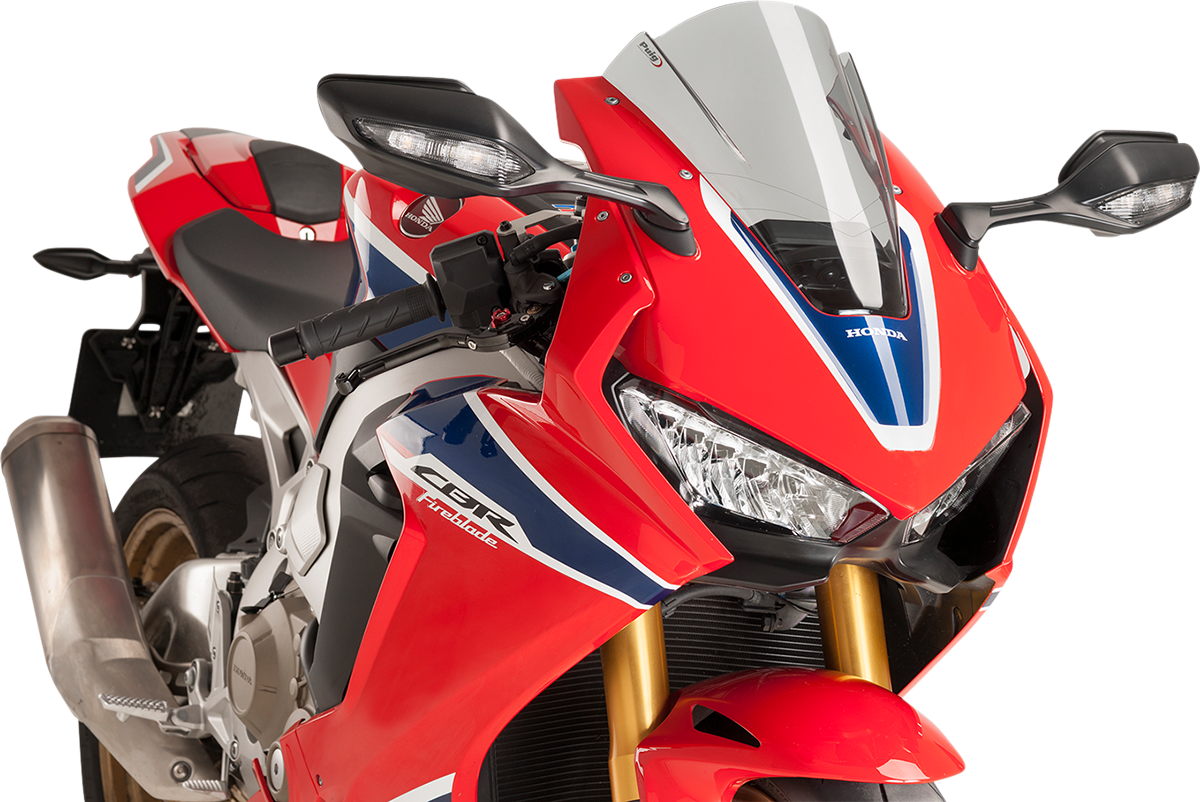 PUIG HI-TECH PARTS Race Windscreen - 13" - Smoke - Honda 9407H