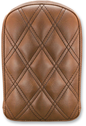 SADDLEMEN Sissy Bar Pad - Lattice Stitched - Brown - Universal 041145