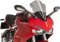 PUIG HI-TECH PARTS Race Windscreen - 16" - Light Smoke - Ducati 9434H