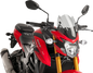 PUIG HI-TECH PARTS Naked Sport Windscreen - 12-1/4" - Smoke - Suzuki 9435H