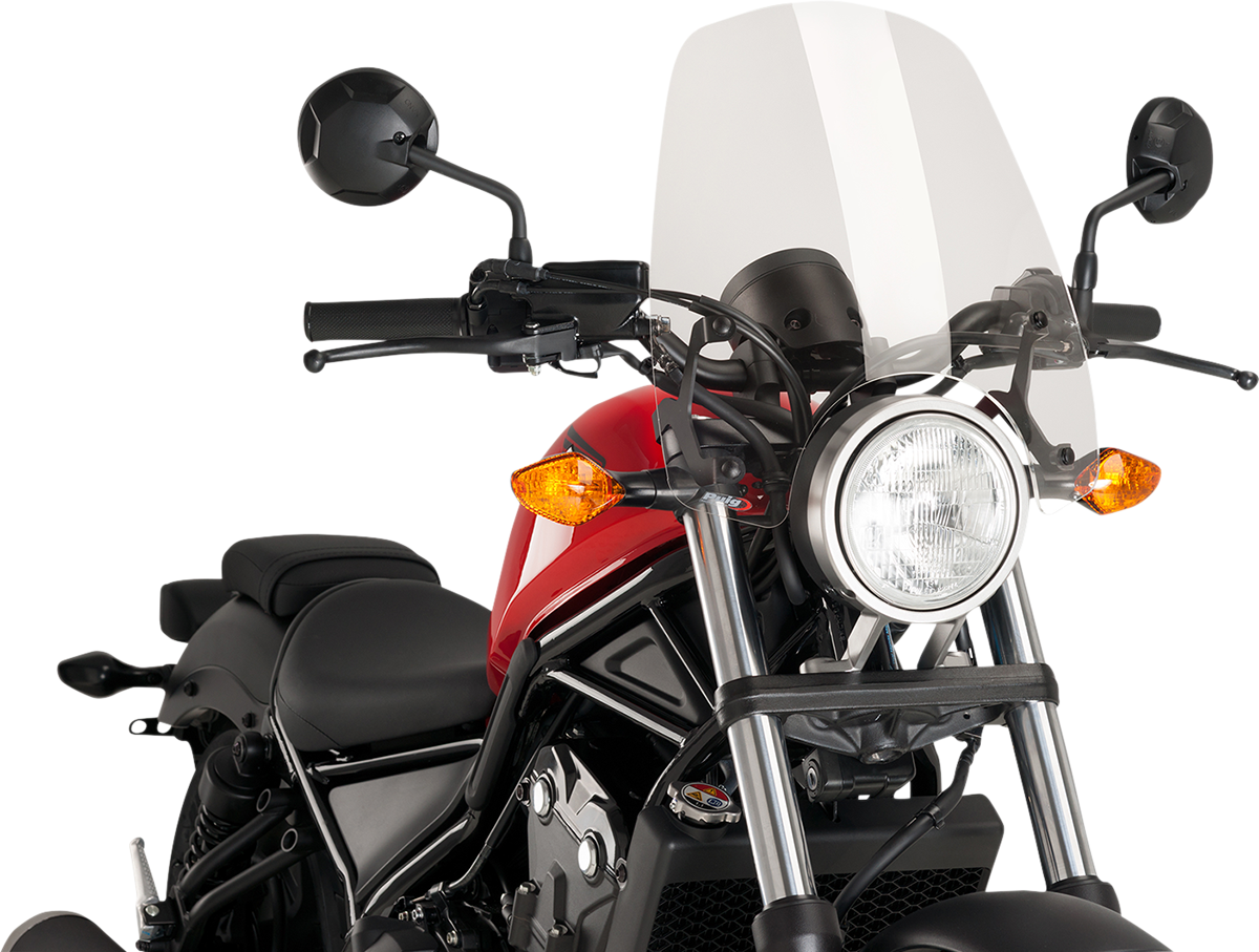 PUIG HI-TECH PARTS New Generation Windscreen - 16-1/2" - Clear - Honda 9462W