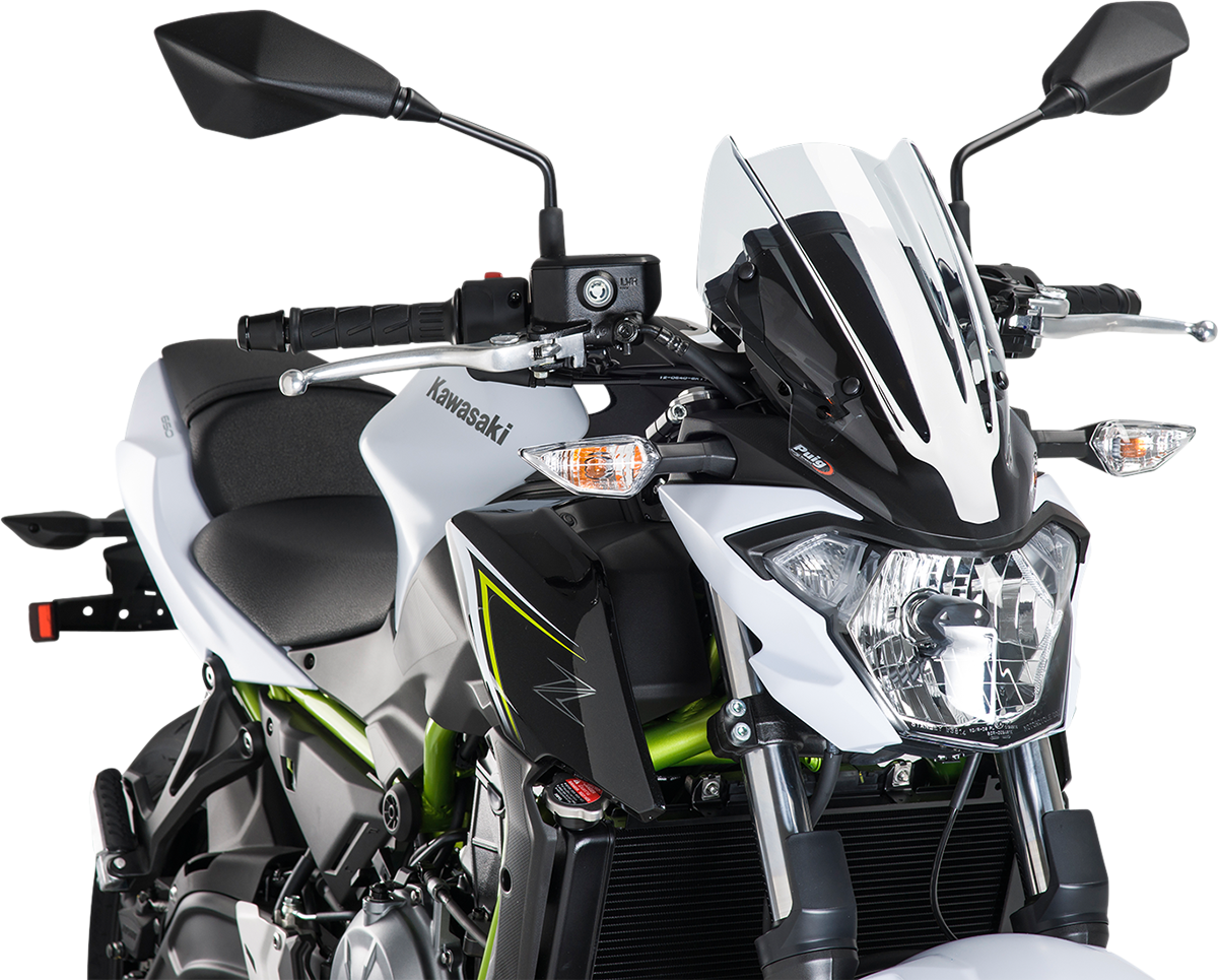 PUIG HI-TECH PARTS New Generation Windscreen - 13-3/8" - Clear - Kawasaki 9588W