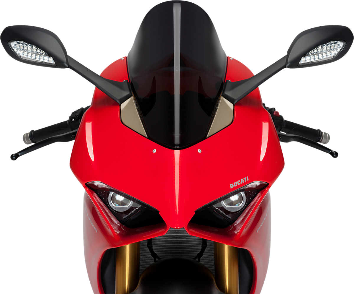 PUIG HI-TECH PARTS Race Windscreen - 15-3/4" - Black - Ducati 9690N