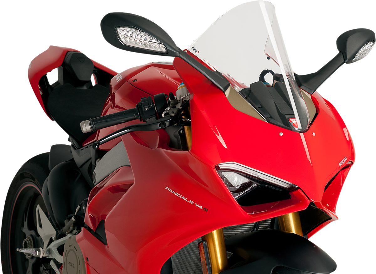 PUIG HI-TECH PARTS Race Windscreen - 15-3/4" - Clear - Ducati 9690W