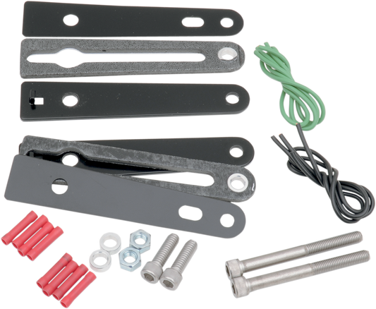 SADDLEMEN Turn Signal Relocation Kit - Sportster - Black 2020-0422