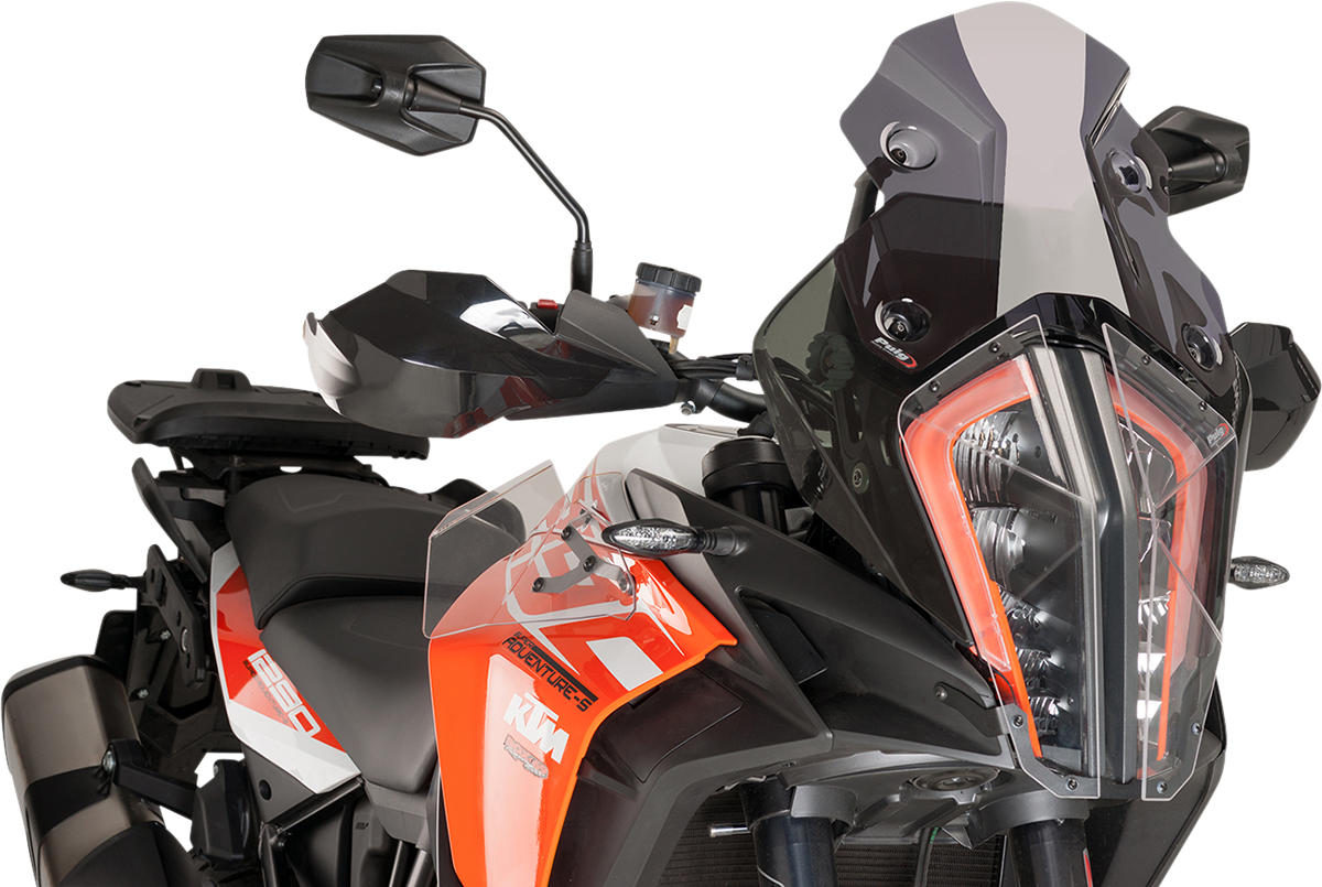 PUIG HI-TECH PARTS Race Windscreen - 11-1/2" - Dark Smoke - KTM 9716F