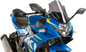 PUIG HI-TECH PARTS Race Windscreen - 14-3/8" - Dark Smoke - Suzuki 9722F