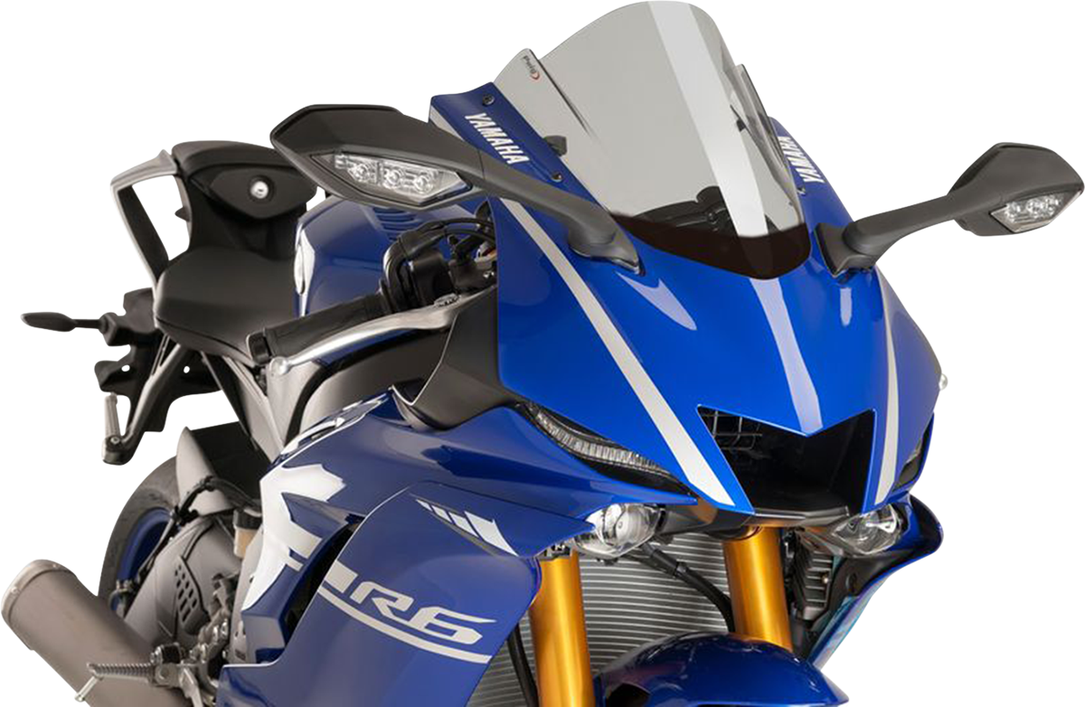PUIG HI-TECH PARTS Race Windscreen - 14-1/4" - Smoke - Yamaha 9723H