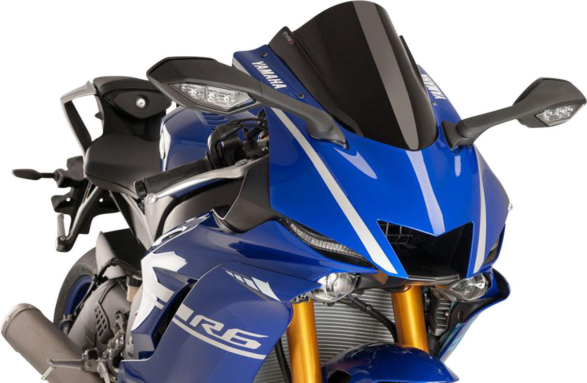 PUIG HI-TECH PARTS Race Windscreen - 14-1/4" - Black - Yamaha 9723N