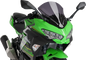 PUIG HI-TECH PARTS Race Windscreen - 15-3/4" - Dark Smoke - Kawasaki 9976F