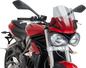PUIG HI-TECH PARTS New Generation Windscreen - 12-1/4" - Light Smoke - Street Triple 765 9999H