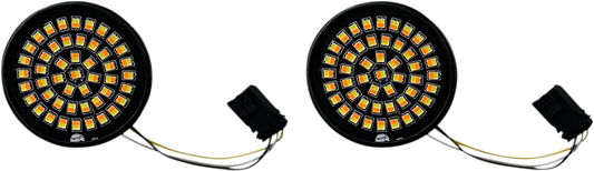 CUSTOM DYNAMICS LED Turn Signal Insert - Amber/White - CVO GEN-4-AW-JAE