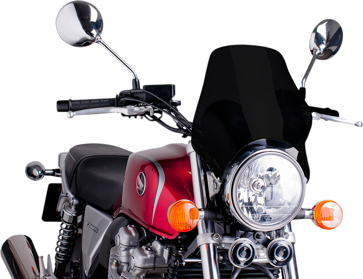 PUIG HI-TECH PARTS Naked Windshield - Black 0869N