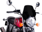 PUIG HI-TECH PARTS Naked Windshield - Black 0869N