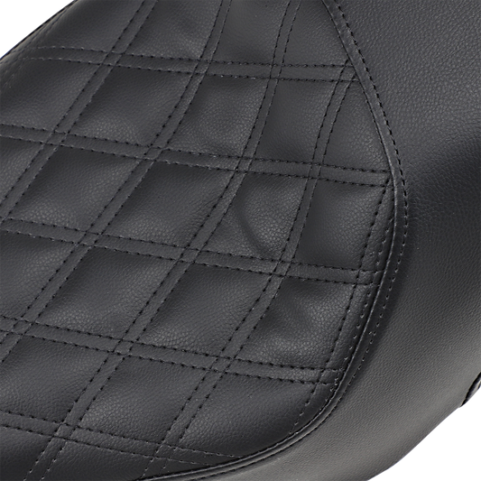 SADDLEMEN Profiler Seat - Front Lattice/Rear Smooth - Black - XL '04-'20 807-11-149