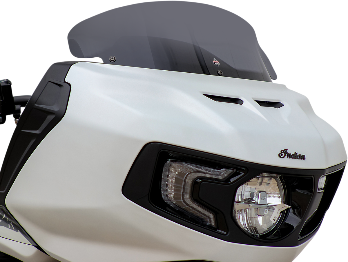 KLOCK WERKS Flare® Windshield - 8" - Dark Smoke - '20-'25 Indian KWW-04-0580