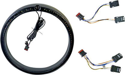 CUSTOM DYNAMICS Trim Ring - Standard Turn Signal - Black PB-7TR-AW-1B