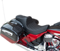 DRAG SPECIALTIES SEATS Predator III Seat - Double Diamond - Black Stitching - Vinyl - Indian '14-'22 0810-2262