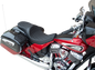 DRAG SPECIALTIES SEATS Low Profile Touring Seat - Double Diamond w/ Black Stitching - Indian '14-'22 0810-2258
