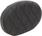 DRAG SPECIALTIES SEATS Oval Sissy Bar Pad - Double Diamond - Black Stitch - FL '99-'22 0822-0428