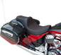 DRAG SPECIALTIES SEATS Predator III Seat - Double Diamond - Red Stitching - Vinyl - Indian '14-'22 0810-2264