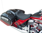 DRAG SPECIALTIES SEATS Solo Seat - Double Diamond - Silver Stitching - Indian '14-'22 0810-2268