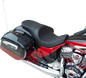DRAG SPECIALTIES SEATS Low Profile Touring Seat - Black - Smooth - Vinyl - Indian '14-'22 0810-2273