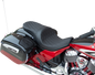 DRAG SPECIALTIES SEATS Low Profile Touring Seat - Double Diamond - Black Stitch - Solar Reflective - Indian '14-'22 0810-2274