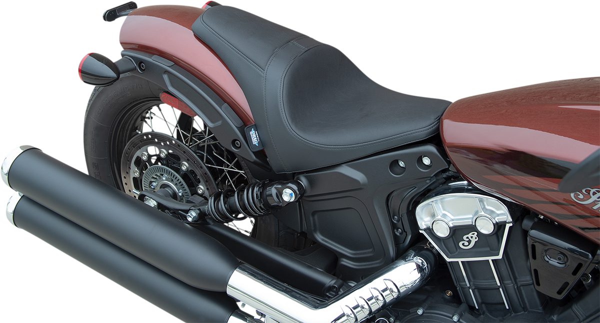DRAG SPECIALTIES SEATS 3/4 Solo Seat - Black - Smooth - Scout Bobber '18-'22 0810-2254
