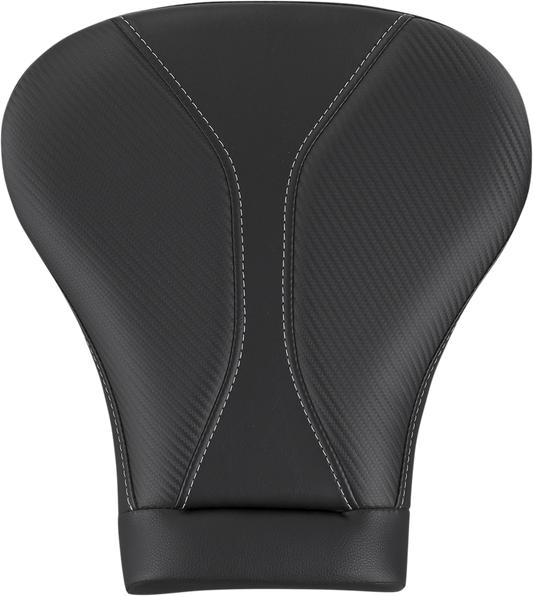 SADDLEMEN Dominator Pillion Pad - Touring - Black w/ Gray Stitching - FL '08-'25 808-07B-0142L
