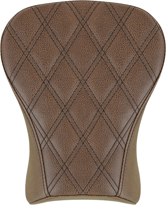 SADDLEMEN Renegade™ Pillion Pad - Touring - Lattice Stitched - Brown - FLSB/FXLR '18-'24 818-29-012BLS