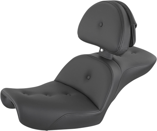 SADDLEMEN Explorer RoadSofa™ Seat - with Backrest - FXD '96-'03 896-04-030RS