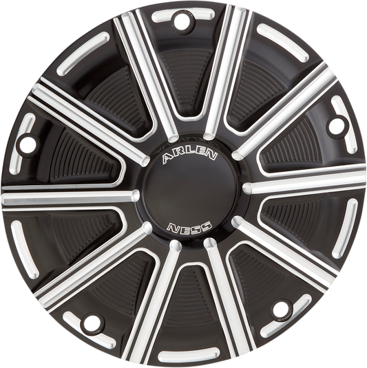 ARLEN NESS 10-Gauge Derby Cover - Black/Machined - Big Twin 700-018
