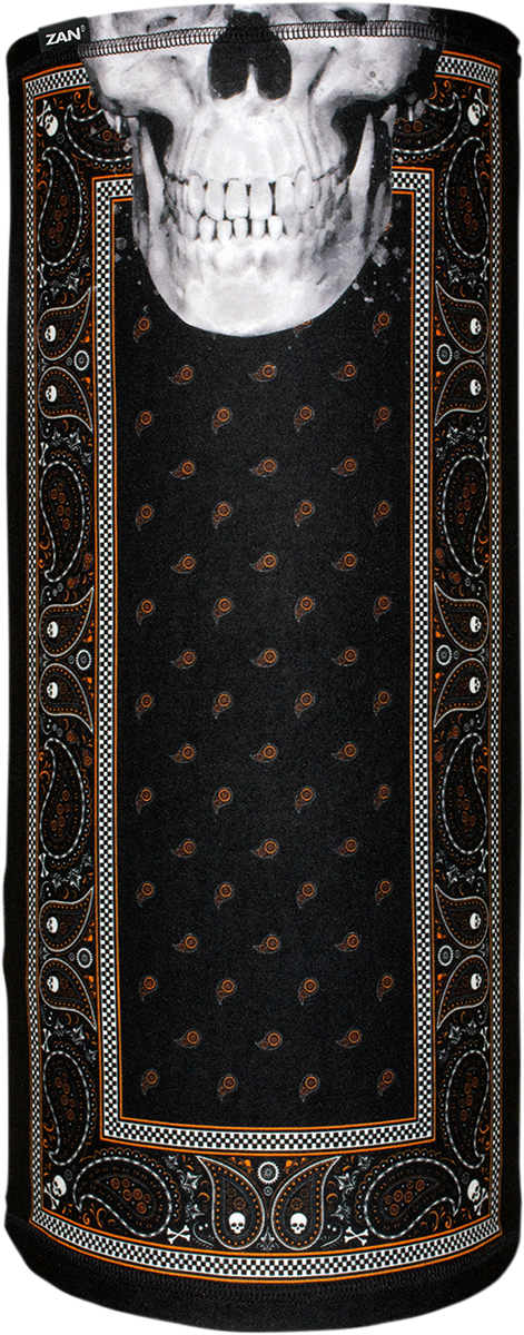 ZAN HEADGEAR Motley Tube® Classic Bandana in Orange and Black - Part T197