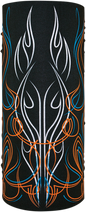 ZAN HEADGEAR Motley Tube® Pinstripe Flame T426 - Multi-Functional Neck Warmer and Face Cover