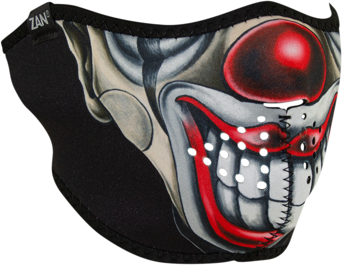 ZAN HEADGEAR Neoprene Half Mask - Chicano Clown (Part Number: WNFM411H)