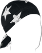 ZAN HEADGEAR Flydanna SportFlex Black & White Flag ZL091 - Comfortable UV Protection Headwear