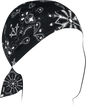 ZAN HEADGEAR Flydanna SportFlex Black Paisley ZL101 - Comfortable Headwear with UV Protection