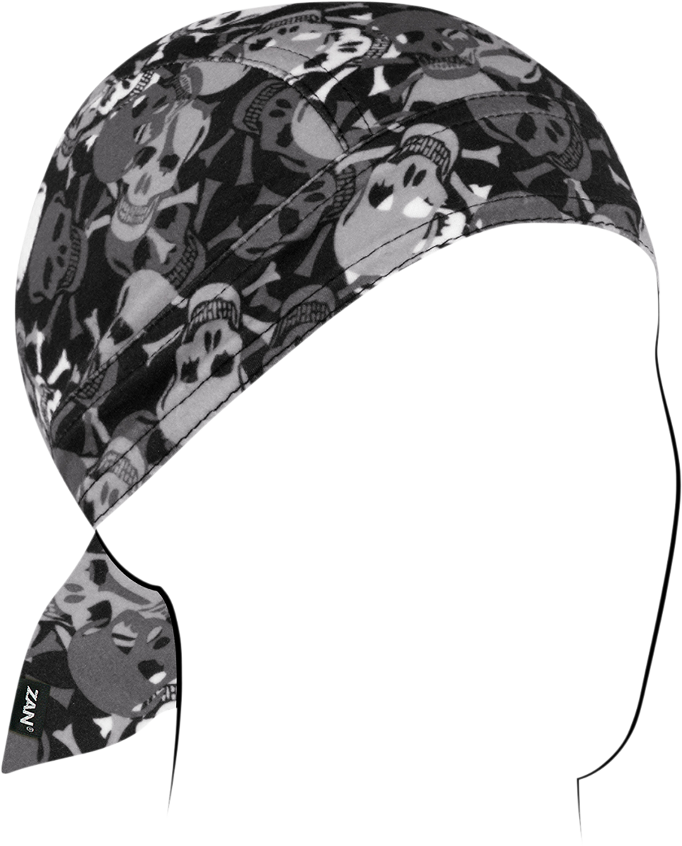 ZAN HEADGEAR Flydanna SportFlex Allover Skull ZL424 – Comfortable Head Cover with UV Protection