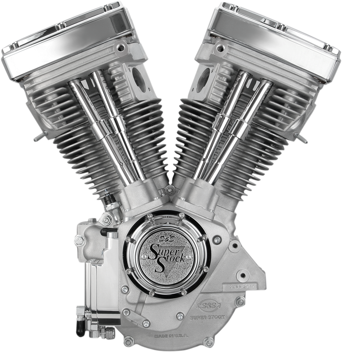 S&S CYCLE V80 Long-Block Engine - Natural - Custom Chassis | Evolution Big Twin 310-0232
